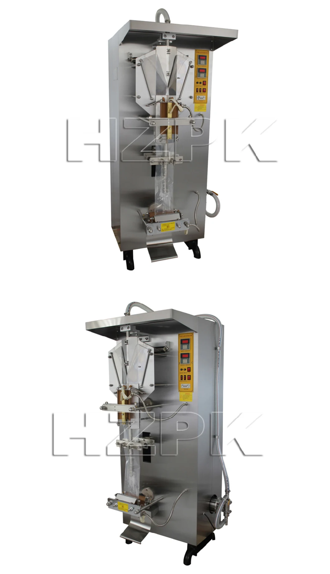 Hzpk Automatic Small Plastic Bag Sachet Water Liquid Multi-Function Packaging Filling Forming Machinery