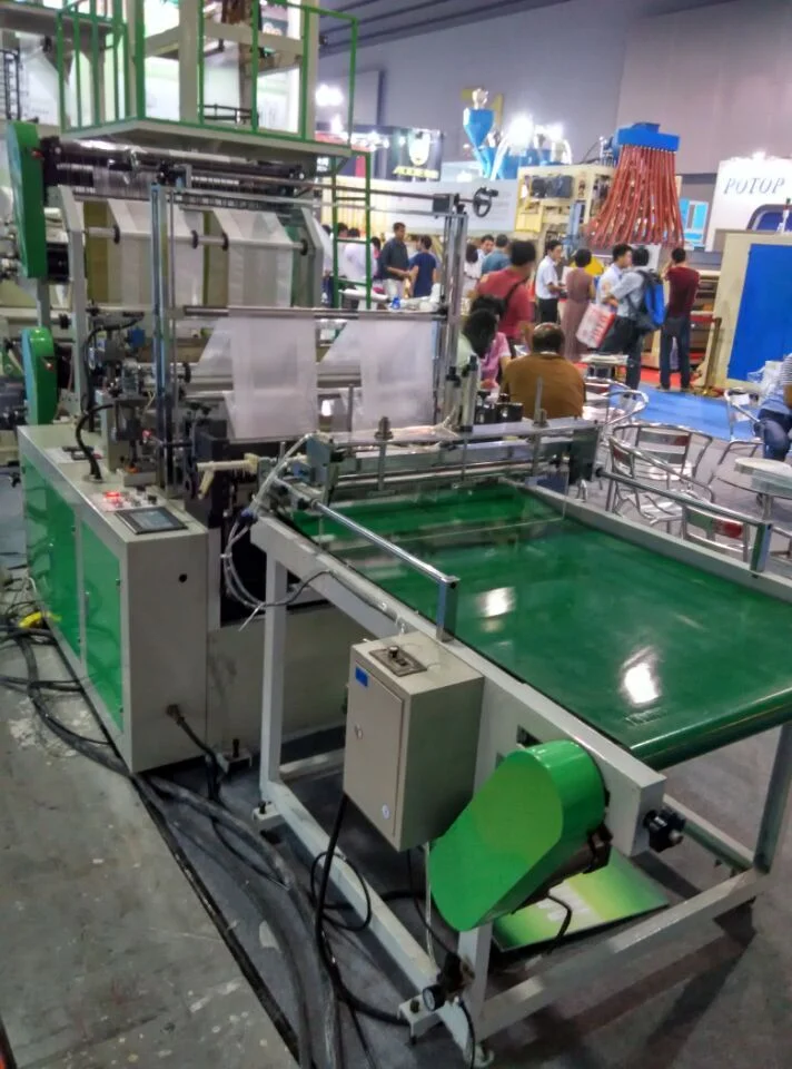 Bag Forming Machine Double-Layer Four-Line Bottom Sealing Plastic Shopping Bags Making Machine Automatic