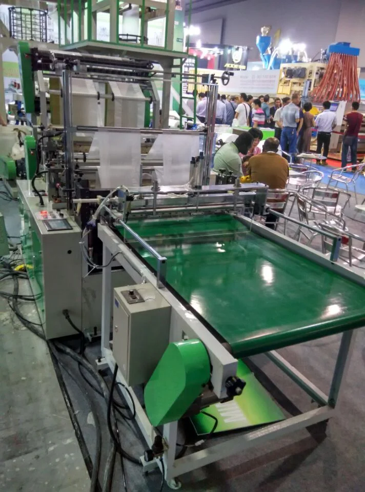 Bag Forming Machine Double-Layer Four-Line Bottom Sealing Plastic Shopping Bags Making Machine Automatic
