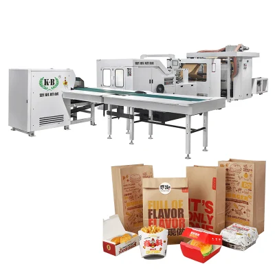 Forming Shopping Xinke Packed in Wood Cartoon and Plastic Film Food Paper Bag Making Machine Price