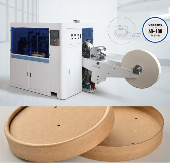 Hot Sale Full Automatic Paper Soup Bowl Coffee Ice Cream Tea Cup Glass Lid Cover Making Forming Machine Price