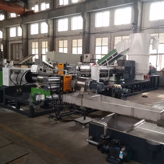 Waste Plastic HDPE LDPE PP Jumbo Woven Bags Pet Film Recycling Granulator Extruder Machine with Mother and Baby Combination/Two Stage Cascade Extrusion Machine