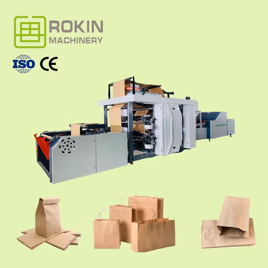 Automatic Paper Bag Machine with Handles Inline