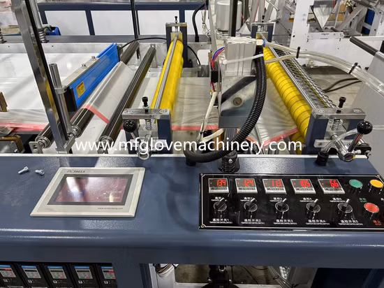 Fully Automatic Plastic Poly Biodegradable PE HDPE LDPE Continuous Drawstring Garbage Bag Making Machine Rolling Draw Tape Garbage Bag on Roll Machine